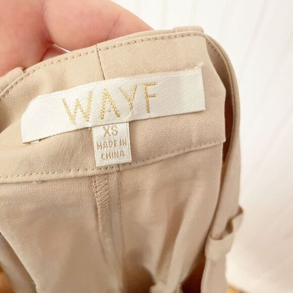 ❤️‍🔥5 for $25 WAYF Alfie XS Linen colored high waisted shorts - Picture 3 of 6
